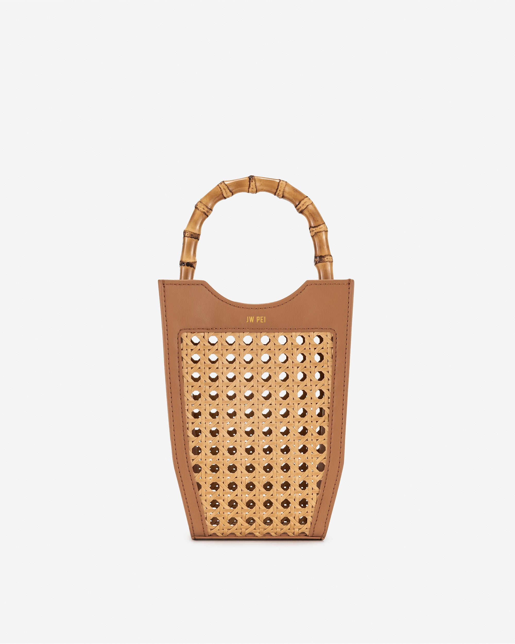 Sacs Fourre Tout JW PEI Fei Faux Bamboo Woven Femme Marron | 42870VACW