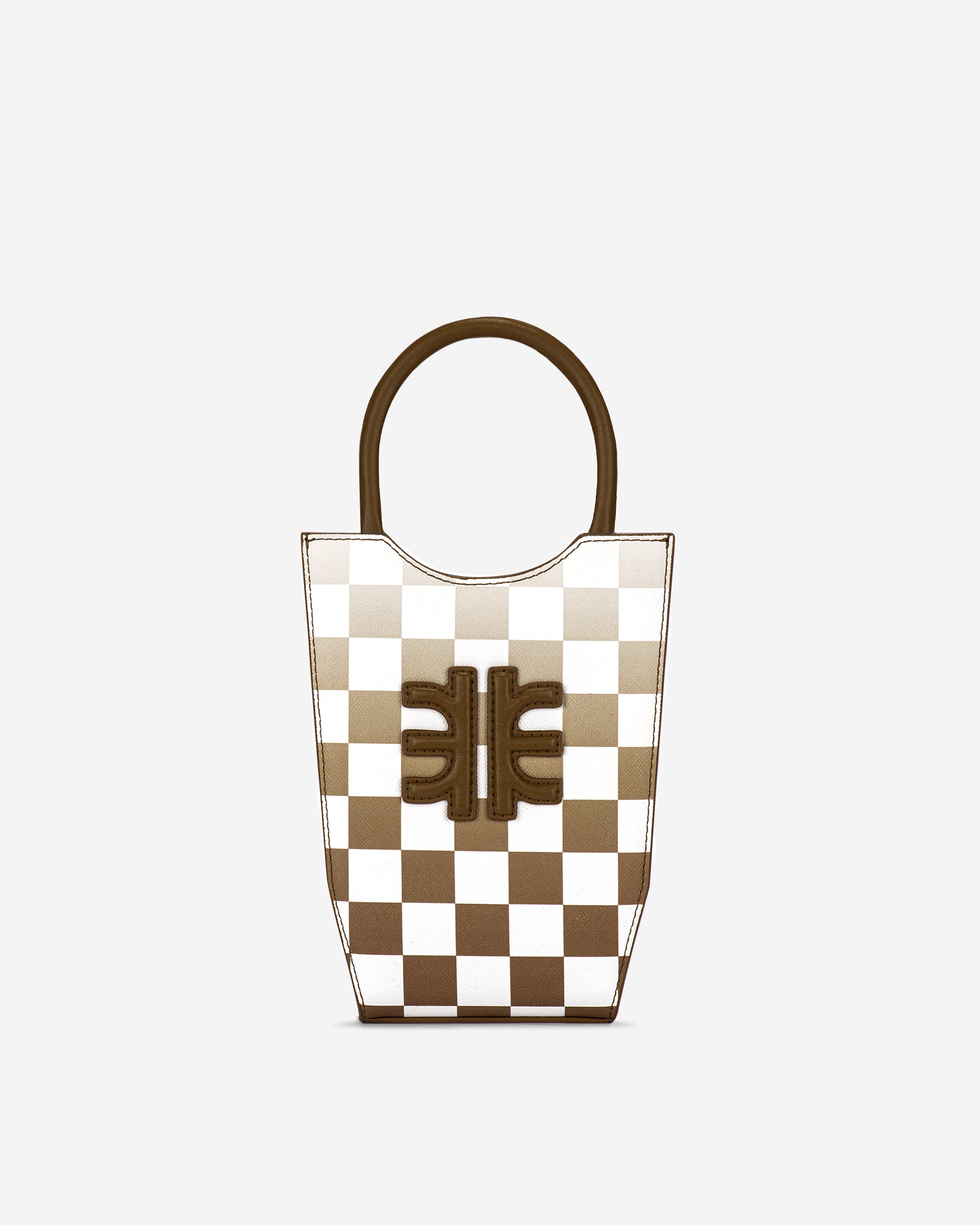 Sacs Fourre Tout JW PEI Fei Gradient Checkerboard Femme Marron | 70269JCDY