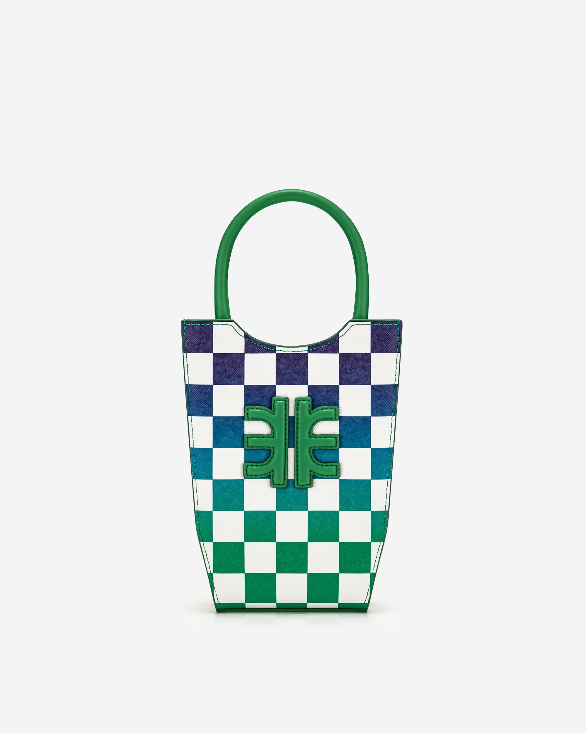 Sacs Fourre Tout JW PEI Fei Gradient Checkerboard Femme Vert | 83417WMQE